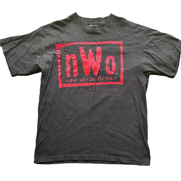 VTG 1998 WCO NWO Wolfpack Bad Ass Arrived And Is Here To Stay T Shirt L - Picture 1 of 6